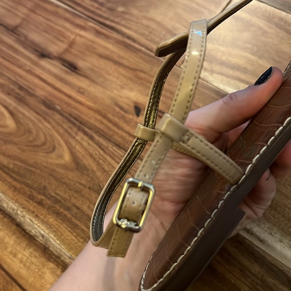 Sam Edelman Gigi sandal, size 11, nude patent leather, Almond color - Picture 5 of 6